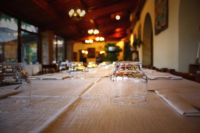 レストランの店内